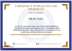 Psk. Melek Yıldız Psikoloji sertifikası