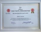 Dt. Seray Candar Diş Hekimi sertifikası