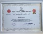 Dt. Seray Candar Diş Hekimi sertifikası