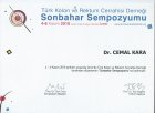 Doç. Dr. Cemal Kara Genel Cerrahi sertifikası