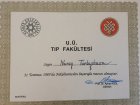 Op. Dr. Nuray Kitapçıoğlu Kadın Hastalıkları ve Doğum sertifikası