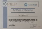Dr. Saffet Dursun Ortodonti (Çene-Diş Bozuklukları) sertifikası