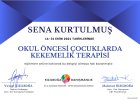 Dil ve Konuşma Terapisti Sena Kurtulmuş Dil Konuşma Bozuklukları sertifikası