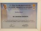 Op. Dr. Bahadır Özkeskin Plastik Rekonstrüktif ve Estetik Cerrahi sertifikası