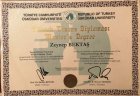 Uzm. Psk. Zeynep Bektaş Psikoloji sertifikası