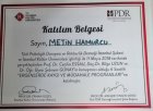 Uzm. Psk. Dan. Metin Hamurcu Psikolojik Danışman sertifikası