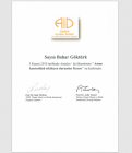 Doç. Dr. Bahar Göktürk Çocuk Sağlığı ve Hastalıkları sertifikası