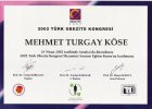 Uzm. Dyt. Turgay Köse Diyetisyen sertifikası
