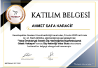 Dt. Ahmet Safa Karacif Diş Hekimi sertifikası