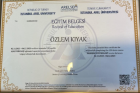 Psk. Dan. Özlem Kıyak Psikolojik Danışman sertifikası