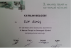 Osteopat Havva Elif Kırca Fizyoterapi sertifikası