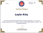 Aile Danışmanı Leyla Kılıç Aile Danışmanı sertifikası