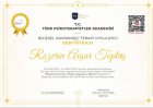 Klinik Psikolog  Rozerin Avşar Klinik Psikolog sertifikası