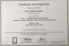 Uzm. Kl. Psk. Ege Ebrar Önür Psikoloji sertifikası