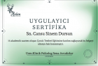 Psk. Cansu Sinem Dursun Psikoloji sertifikası