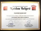 Dt. Hakan Azap Diş Hekimi sertifikası