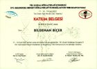 Uzm. Dr. Bilgehan Biçer Fiziksel Tıp ve Rehabilitasyon sertifikası