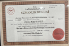 Uzm. Dt. Emine  Betül Yavuz Diş Hekimi sertifikası