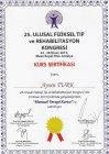 Uzm. Dr. Ayşen Türk Spor Hekimliği sertifikası
