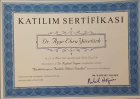 Uzm. Dr. Ebru Yücetürk Geleneksel ve Tamamlayıcı Tıp sertifikası