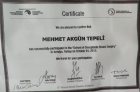Op. Dr. Mehmet Akgün Tepeli Genel Cerrahi sertifikası