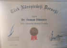 Op. Dr. Osman Dönmez Beyin ve Sinir Cerrahisi sertifikası