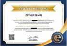 Psk. Zeynep Demir Psikoloji sertifikası