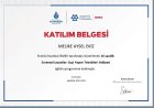 Dyt. Melike Aysel Ekiz Diyetisyen sertifikası