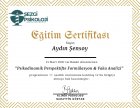 Psk. Aydın Şensoy Psikoloji sertifikası