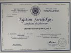 Uzm. Psk. Selman Şerbetçioğlu Psikoloji sertifikası
