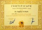 Doç. Dr. Doğukan Durak Genel Cerrahi sertifikası