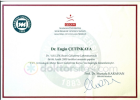 Prof. Dr. Engin Çetinkaya Ortopedi ve Travmatoloji sertifikası