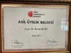 Uzm. Dr. Recep Kurt Kardiyoloji sertifikası