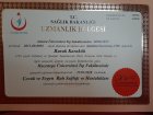 Uzm. Dr. Burak Karakök Çocuk ve Ergen Psikiyatristi sertifikası