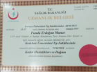 Op. Dr. Funda Erdoğan Kadın Hastalıkları ve Doğum sertifikası