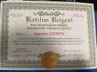 Psk. Ayşenur Özmen Psikoloji sertifikası