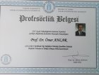 Prof. Dr. Ömer Anlar Nöroloji (Beyin ve Sinir Hastalıkları) sertifikası