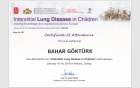 Doç. Dr. Bahar Göktürk Çocuk Sağlığı ve Hastalıkları sertifikası