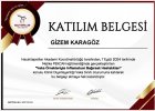 Dyt. Gizem Karagöz Diyetisyen sertifikası