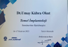 Dt. Umay Kübra Okut Diş Hekimi sertifikası