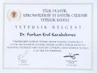 Prof. Dr. Furkan Erol Karabekmez Plastik Rekonstrüktif ve Estetik Cerrahi sertifikası