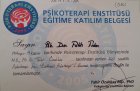 Uzm. Psk. Dan. Fatih Fidan Psikoloji sertifikası