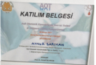 Op. Dr. Aynur Sarıhan Kadın Hastalıkları ve Doğum sertifikası