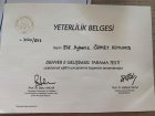 Uzman Dil ve Konuşma Terapisti Elif Aybeniz Özmet Dil Konuşma Bozuklukları sertifikası