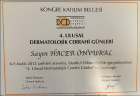 Uzm. Dr. Hacer Köksal Dermatoloji sertifikası