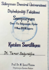 Dt. R. Tamer Sağıroğlu Diş Hekimi sertifikası