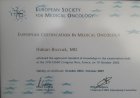 Prof. Dr. Hakan Bozcuk Tıbbi Onkoloji sertifikası