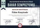 Dt. Fidan Kuşcizade Diş Hekimi sertifikası