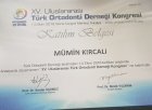Dr. Dt. Mümin Kırcalı Diş Hekimi sertifikası
