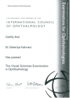 Op. Dr. Zekeriya Kahveci Göz Hastalıkları sertifikası